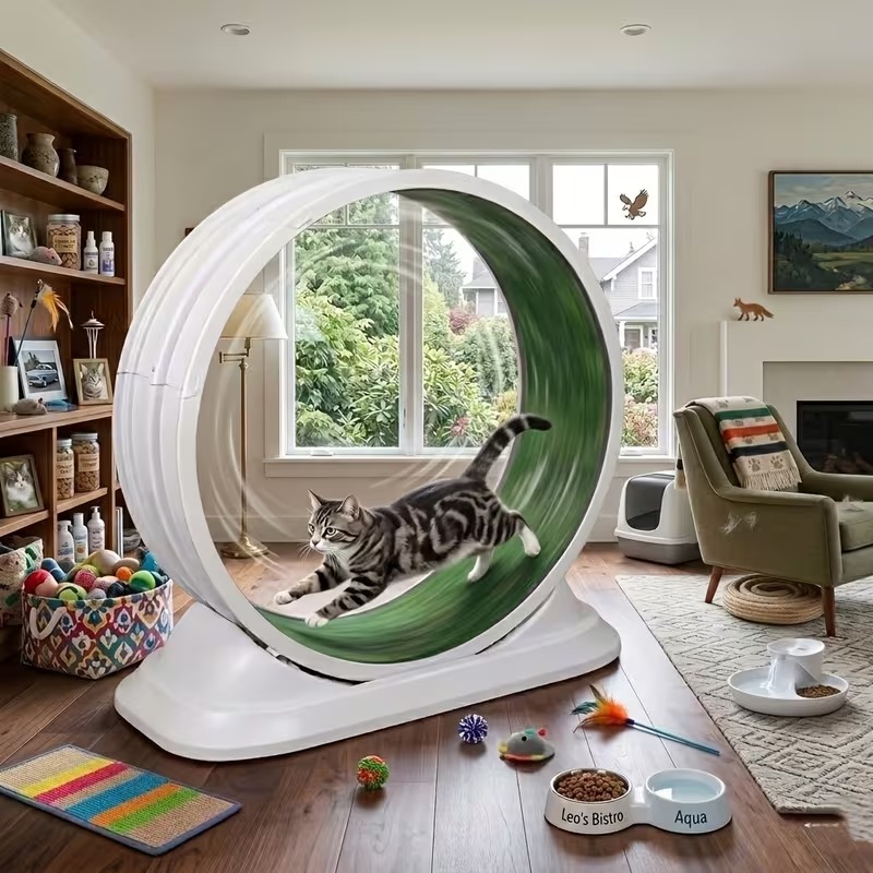 Indoor Cat Exercise Treadmill Wheel